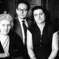 Zleva Miloslava a Babken Rašmadžianovi a Babkenova sestra Lusik, rok 1963, Liberec.