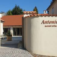 Rodný dům Antonína Dvořáka Nelahozeves - vstup do areálu z boční ulice.