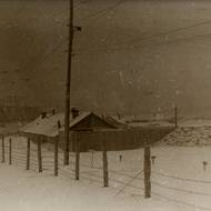 Jeden z táborů Gulagu na Pečorsko-Vorkutské železnici.