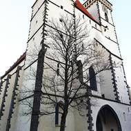 Kostel sv. Jakuba Většího.