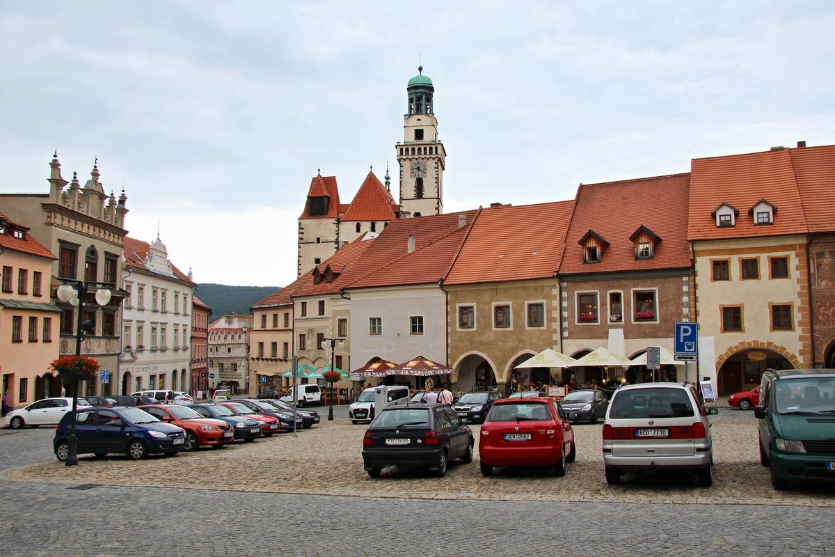 Velké náměstí v Prachaticích.