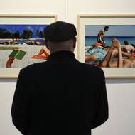 Snímek z výstavy fotografií Martina Parra ve Francii.