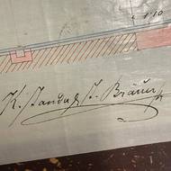 Podpis investorů K. Janda - J. Bräuer.