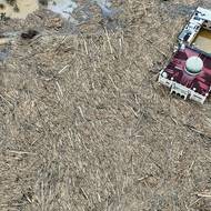 Začátkem prosince postihly Asii záplavy a sesuvy půdy - v Indonésii, na Srí Lance, v Malajsii, Thajsku a ve Vietnamu si vyžádaly nejméně 1795 obětí. Na snímku mešita a internátní škola v Karang Baru v indonéském okrese Aceh. (6. prosince)