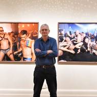 Martin Parr v londýnské Národní portrétní galerii.