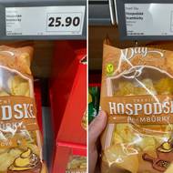 Prodejna Lidl v Poděbradech. Srovnání z 11. února a 8. prosince 2025.