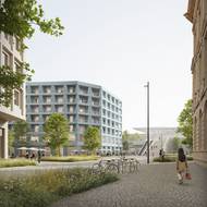 Zahrnuje rezidenční budovu na území Prahy 1, hotel při východní hraně magistrály a další rezidenční budovou na karlínské straně.