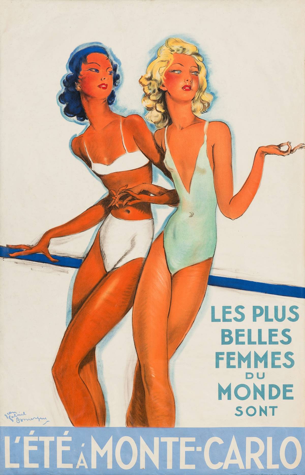 Jean-Gabriel Domergue: Nejkrásnější ženy světa. Léto v Monte Carlu.