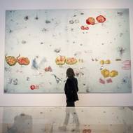 Její součástí je autorův zatím největší obraz. Plátno o rozměrech 4 × 6 metrů představuje Noemovu archu (na snímku).