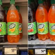 Prodejna Albert v Poděbradech. Srovnání z 11. února a 8. prosince 2025.