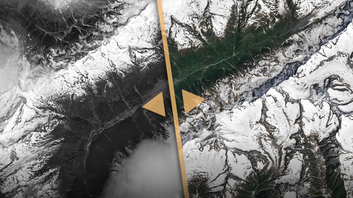 Poušť rozkvetla, vznikl nový ostrov. Snímky srovnávají, jak se mění planeta