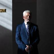 Prezident Petr Pavel promluvil na tiskové konferenci po prvním setkání s vítězi parlamentních voleb. (5. října)