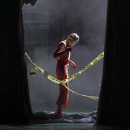 Daniela Špinar v roli ďábla.