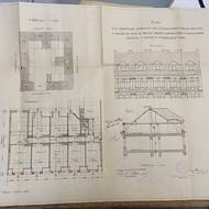 Stavební plán na adaptaci horního patra na studentské koleje.