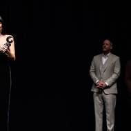 Americká herečka Dakota Johnson v Karlových Varech uvedla svůj film Splitsville a poté převzala cenu prezidenta festivalu. (6. července)