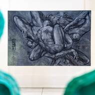 Pro zdejší turbínovou halu Vlna připravil monumentální sochařskou instalaci.