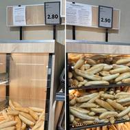 Prodejna Lidl v Poděbradech. Srovnání z 11. února a 8. prosince 2025.