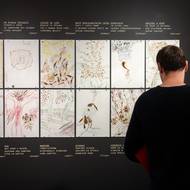 „Zpěv eskymáckého lovce svým způsobem charakterizuje tvorbu mého muže,“ vysvětluje kurátorka Marie Klimešová.