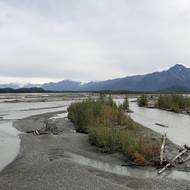 Cestou na farmu u města Palmer se řidiči nabízí úchvatná příroda.
