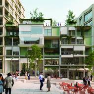 Blok B03 bude postaven podle návrhu uskupení českých kanceláří Edit! Architects a A69-architekti s holandskými NL Architects. 