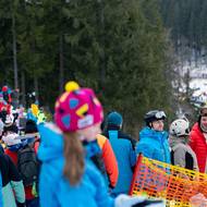 Obří slalom žen na sjezdovce ve Svatém Petru.