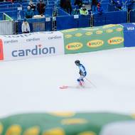 Obří slalom žen na sjezdovce ve Svatém Petru.