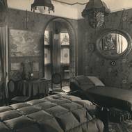 Grossmannova vila – historické foto, dámská ložnice v prvním patře. 