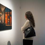 Dvě desítky nových symbolistických obrazů, které se dotýkají intimity i dějin umění, stihla namalovat přibližně za půl roku.