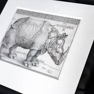 Dřevotisk má rozměry 23,5 cm × 29,8 cm.