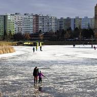 Bruslí se tu rovnou na dvou rybnících. A to jak na Stodůleckém…
