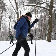 Na běžky vyrazili jednotlivci i celé skupiny.