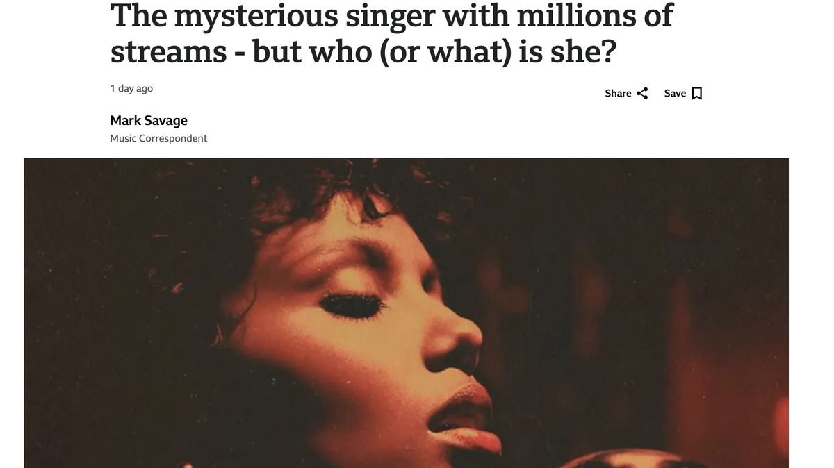 Zpěvačka, která boří žebříčky Spotify. A možná vůbec neexistuje