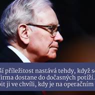 Buffett tím říká, že nejzajímavější nákupy vznikají tehdy, když má kvalitní firma krátkodobý problém, který trh přehání. Například špatný rok, skandál, pokles zisků nebo paniku investorů.