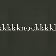 Jan Šerých: Kkkkkknockkkkkk, 2009, akryl na plátně 100 × 250 cm.