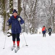 Většinu návštěvníků tvořili běžkaři.