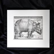 Nosorožec od Albrechta Dürera v Knihovně Akademie věd ČR. 