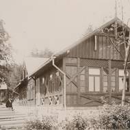 Výletní restaurace v Jilemnici na Kozinci okolo roku 1895.