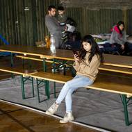 Nouzové bydlení v tělocvičně ve Skalsku