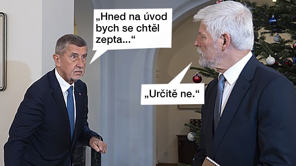 TMBK: Takhle láskyplně se vítali. Novoroční oběd prezidenta s premiérem