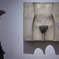 Na snímku je dílo Alexe Mlynárčika nazvané Permanentní manifestácie XXXI z roku 1966.