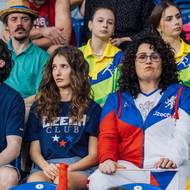 Radek Lajfr, Sara Sandeva a Petra Polnišová.