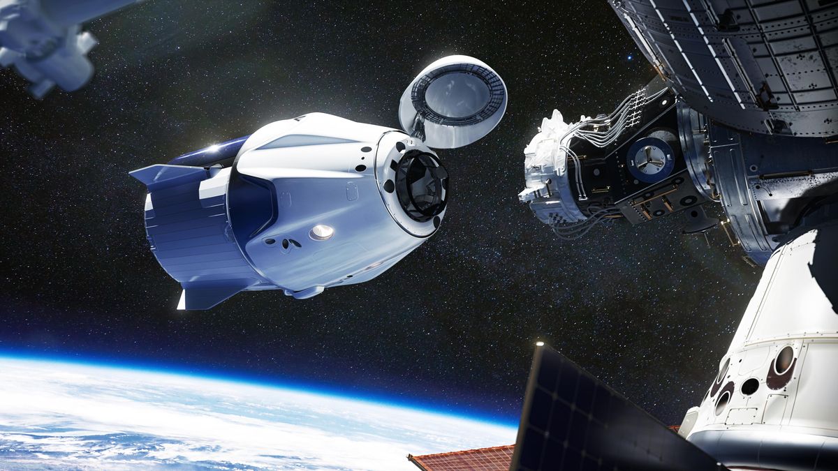 SpaceX Crew Dragon Docks at International Space Station with New Astronauts