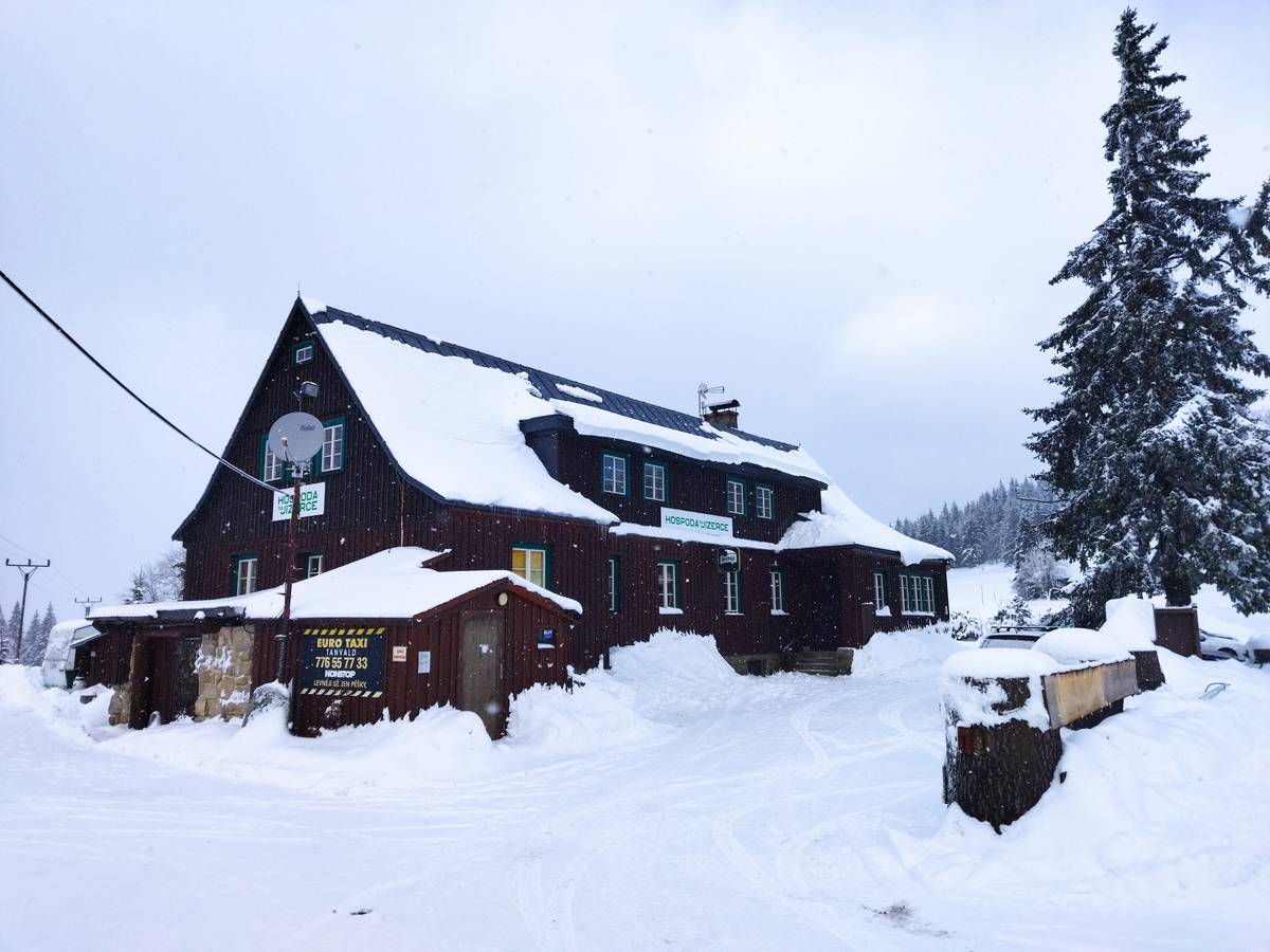 Jizerka letos v zimě. 