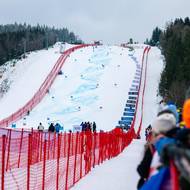 Obří slalom žen na sjezdovce ve Svatém Petru.
