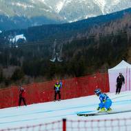 Obří slalom žen na sjezdovce ve Svatém Petru.
