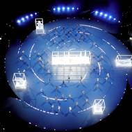 V jednu chvíli se Milánský stadion proměnil na živoucí muzeum soch.