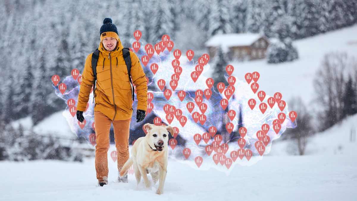 Unikátní mapa: Sněhu ubývá, na Kvildě už nebyly dva metry skoro 40 let