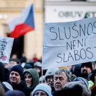 Demonstrace v Plzni.