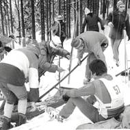 Zásah Horské služby na Špičáku v 80. letech minulého století.