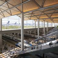 Nové letiště Polsko, Port Polska, CPK - podzemní nádraží pro rychlovlaky.